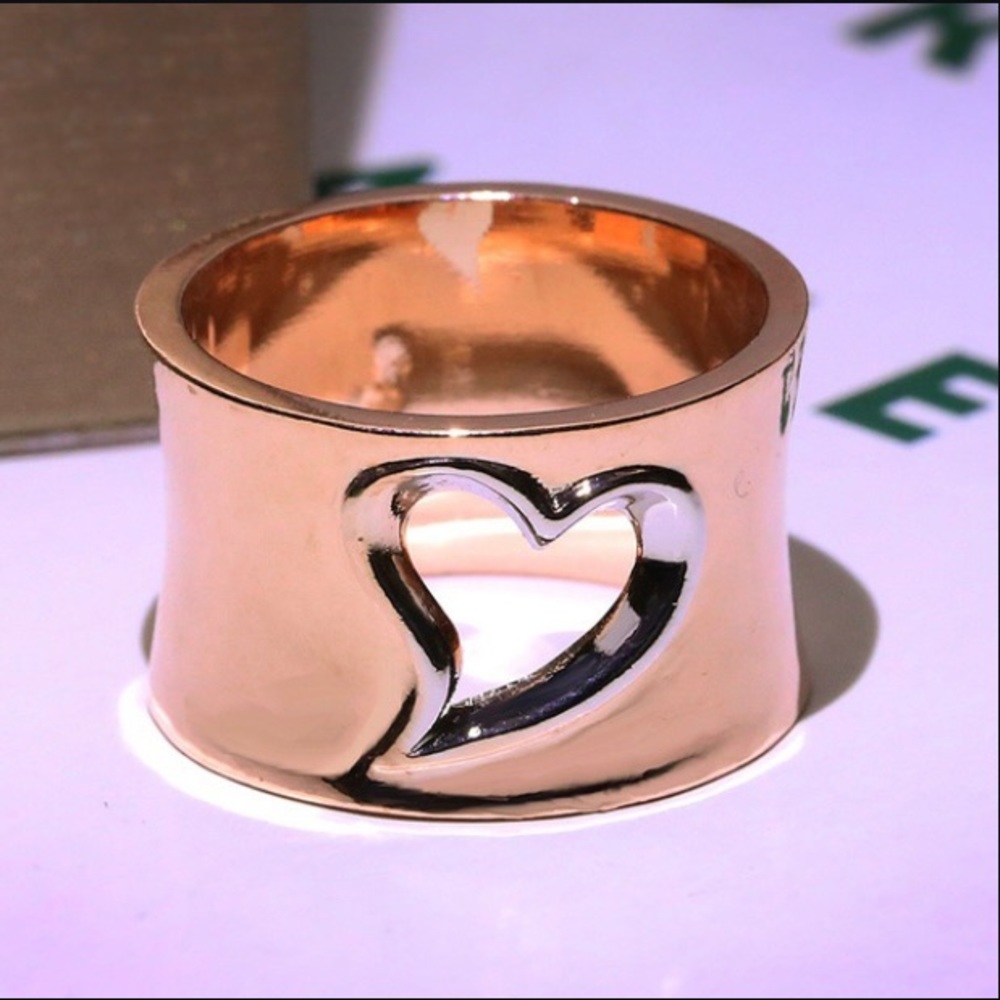 New-925 Silver Stamped Two Tone Rose Gold Ring (5)